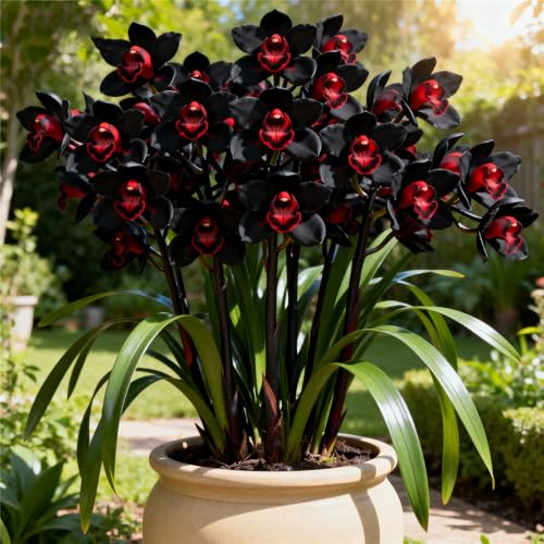 Rhizomes d'orchidée cymbidium, faciles d'entretien, orchidées de colibri, intérieur idéal,...