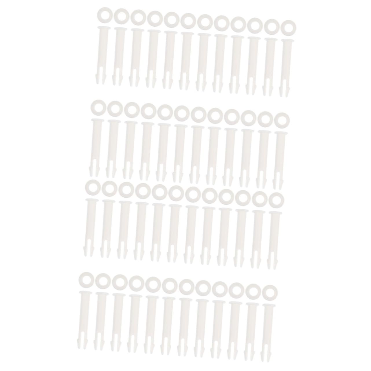 NOLITOY 48 pcs with Connector Tool Round Replacement Frame Universal Plastic Portable Parts Ground Pin Rectangular Waves Outdoor Joint Accessories Fixing Pool Connecting Summer Swimming