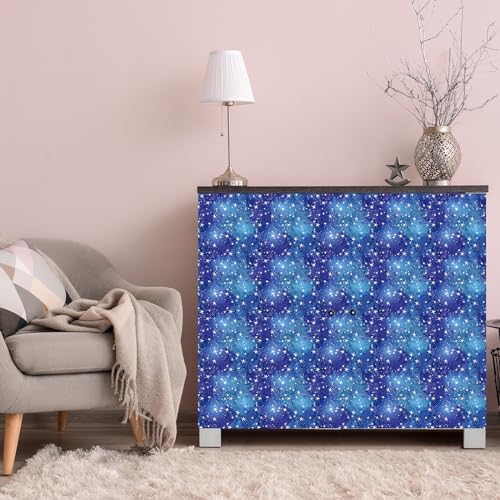 Papel de diseño galaxia autoadhesivo con acabado mate para decoración sutil 6