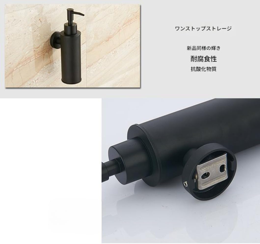 Tuyiutm シャンプーボトル ディスペンサー 304ステンレスガ製 ハンドソープ 詰め替えボトル 石鹸ディスペンサー ステンレス