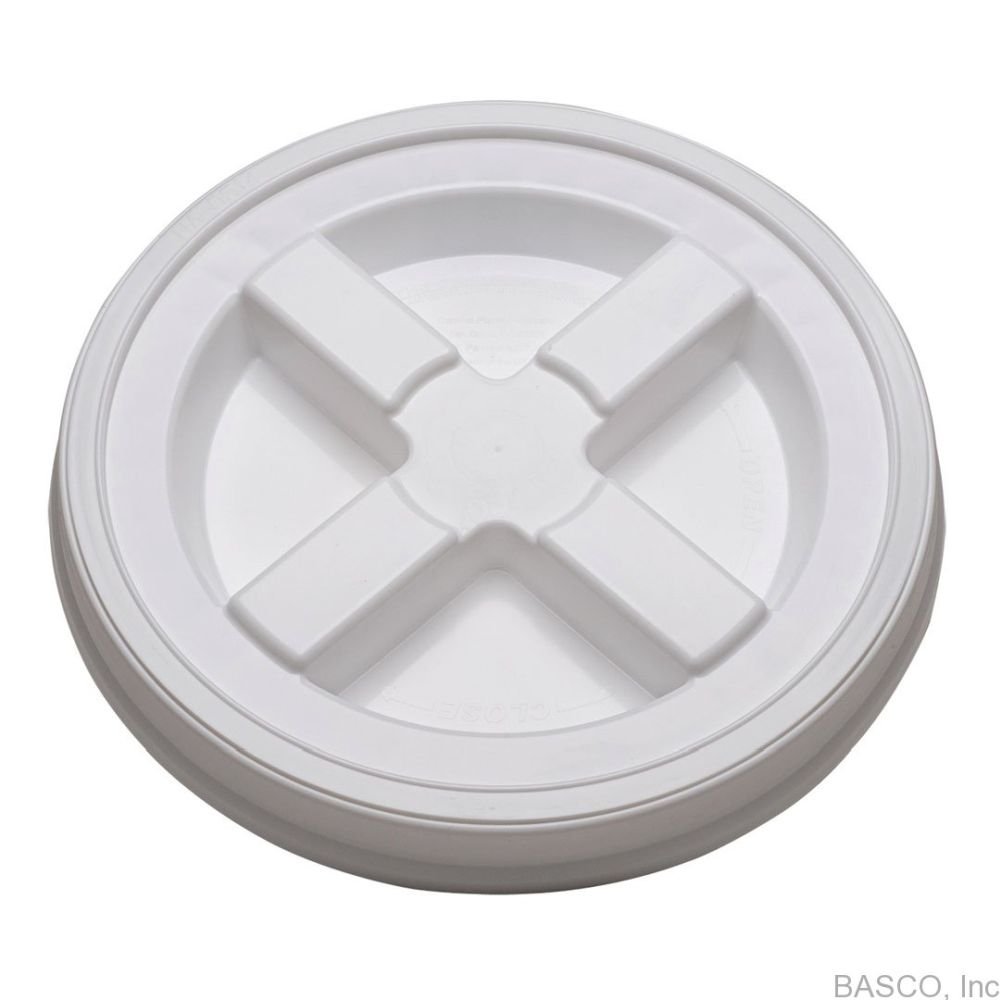 5 Gallon White Gamma Seal Screw Top Removable Lid- 6 Pack product thumbnail 3