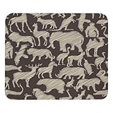 Tapis de souris parfait : ce tapis de souris de jeu de 21,1 x 24,9 cm est suffisant pour s'adapter à votre souris de jeu, s'applique à tous les types de claviers et de souris.