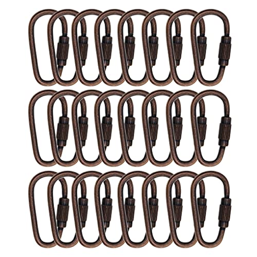 EIOLWJIEO Confezione da 24 moschettoni portachiavi...