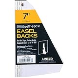 Lineco White Single-Wing 7' Self-Stick Chipboard Easel Backs 5/Pkg