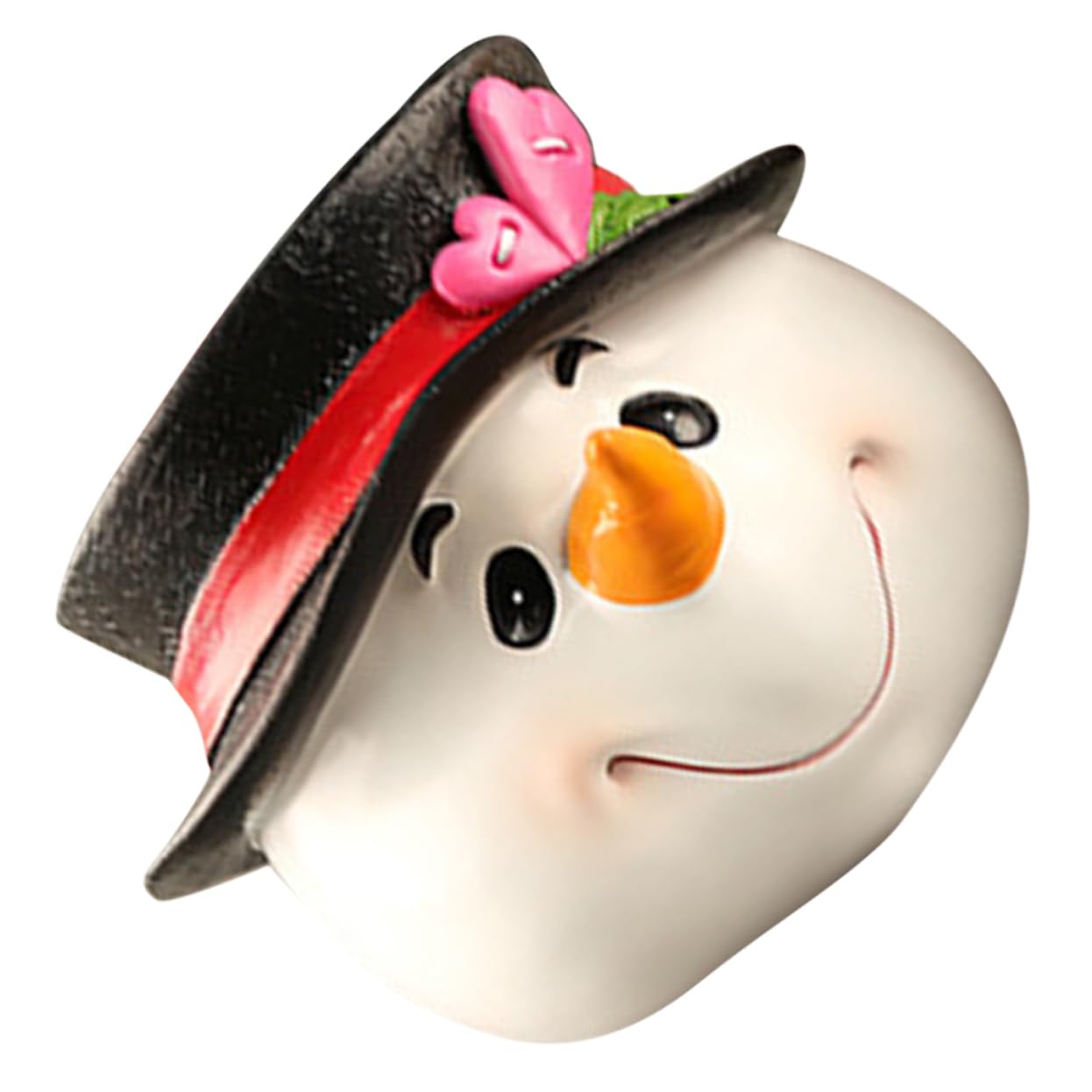 Amosfun 2 Pièces décorations de Noël Bonhomme de Neige Flocons de Neige Figurine Flocon de Neige Christmas Decoration Noel décor Noel Snowman décors de noël décor décoratif en résine