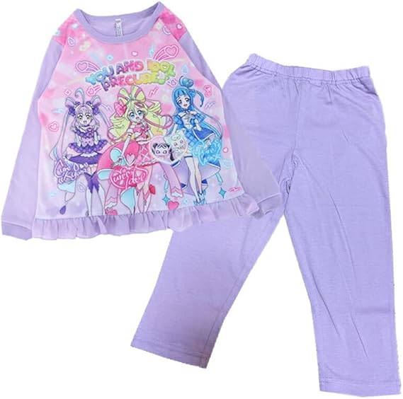Amazon | キミとアイドルプリキュア♪ 光るパジャマ 長袖 上下
