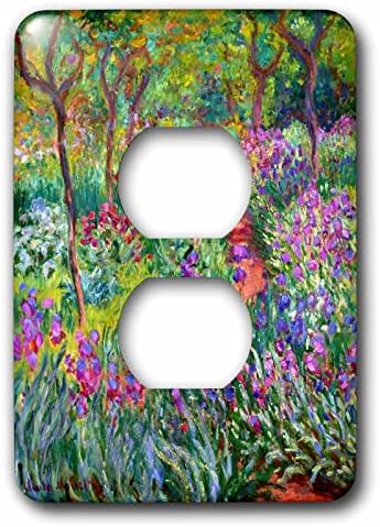 3dRose Claude Monet – The Iris Garden at Giverny - Single Toggle Switch (lsp_303348_1) image 5