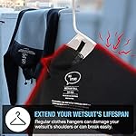Ho Stevie! Wetsuit Hanger - Wet Suit Dries Faster, No Shoulder Stretching - Vented Shoulder Support Hanger for All Wetsuits - Image 5
