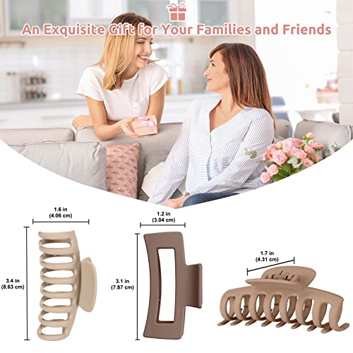 image for 8 Colors Lolalet Hair Clips Claw Clips Hair Claw Clips, 2 Styles Nonsl