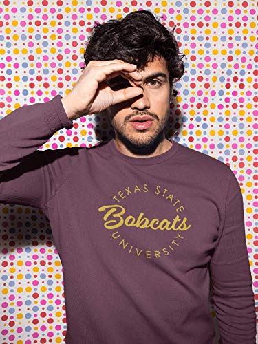 CreateMyTee | Texas State University Circular 1 Color Crewneck Sweatshirt |3
