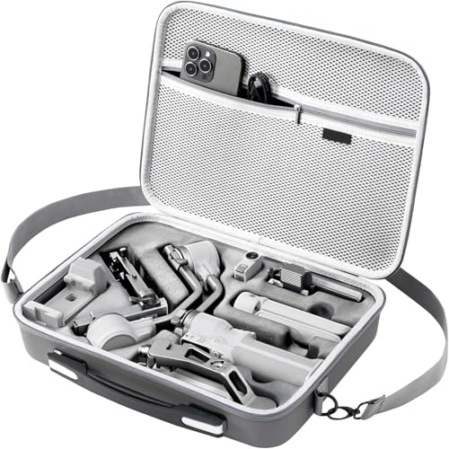 Image of RS 4 Mini Carrying Case, Portable PU Leather Storage Case Travel Shoulder Bag for DJI Ronin RS4 Mini Gimbal Stabilizer and Accessories