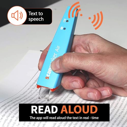 Image of Scanmarker Air Pen Scanner - OCR Digital Highlighter and Reader - Wireless (Blue)