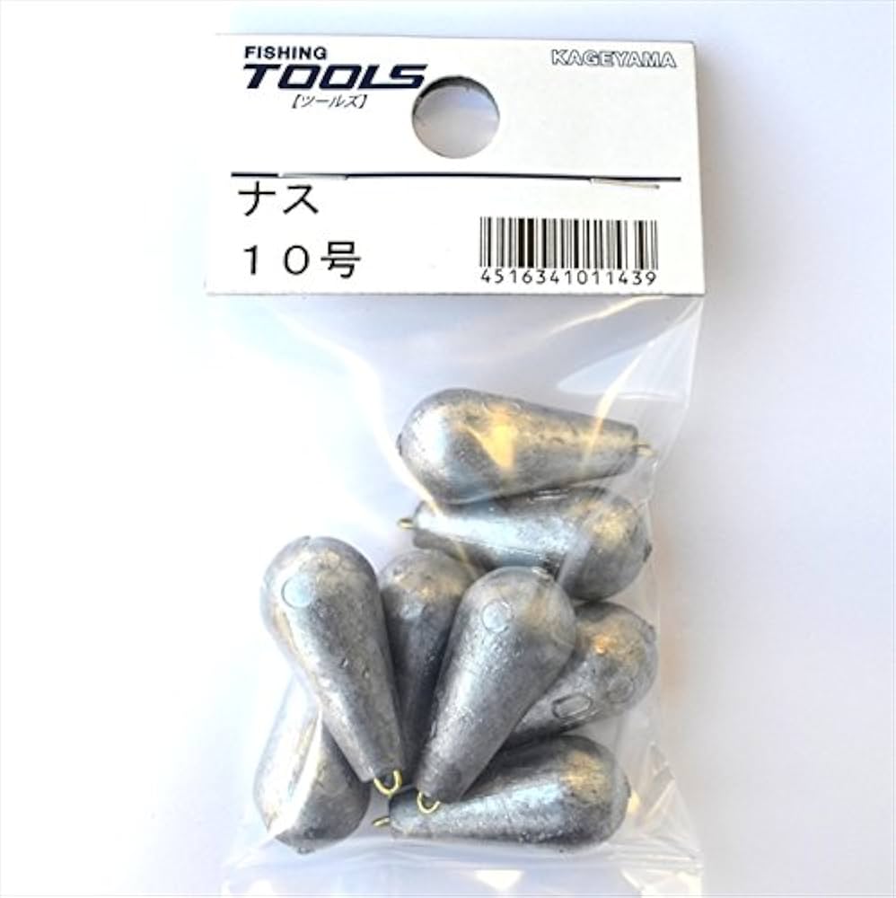 Amazon | ナス型オモリ パック 10号 | 景山産業 | オモリ