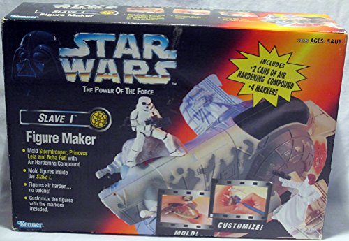 1997 - Kenner - Star Wars POF Slave 1 Figure Maker - Princess Leia / Boba Fett / Stormtrooper Molds - Sealed - Collectible