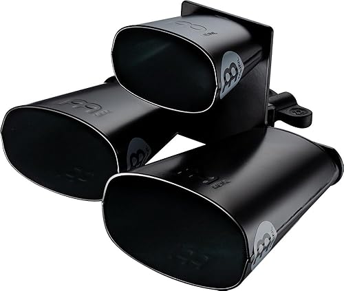 Miniatura 2 de Meinl Percussion SLTRI-BK - Campana triple de acero con recubrimiento en polvo negro