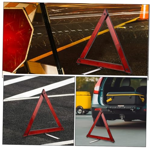Kit 5 piezas triángulos reflectantes plegables de seguridad miniatura 3