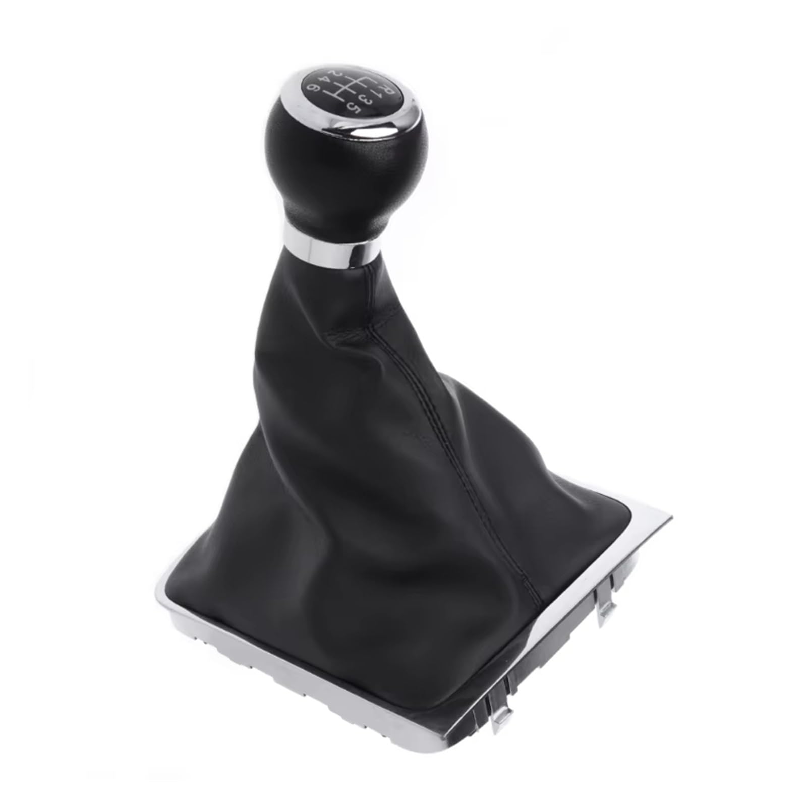 Wphlyz One Color Head Change Lever Knob For Vw For Passat For B6 6 Speed Leather Car Manual Gear Mt Shift Knob Gaitor Boot