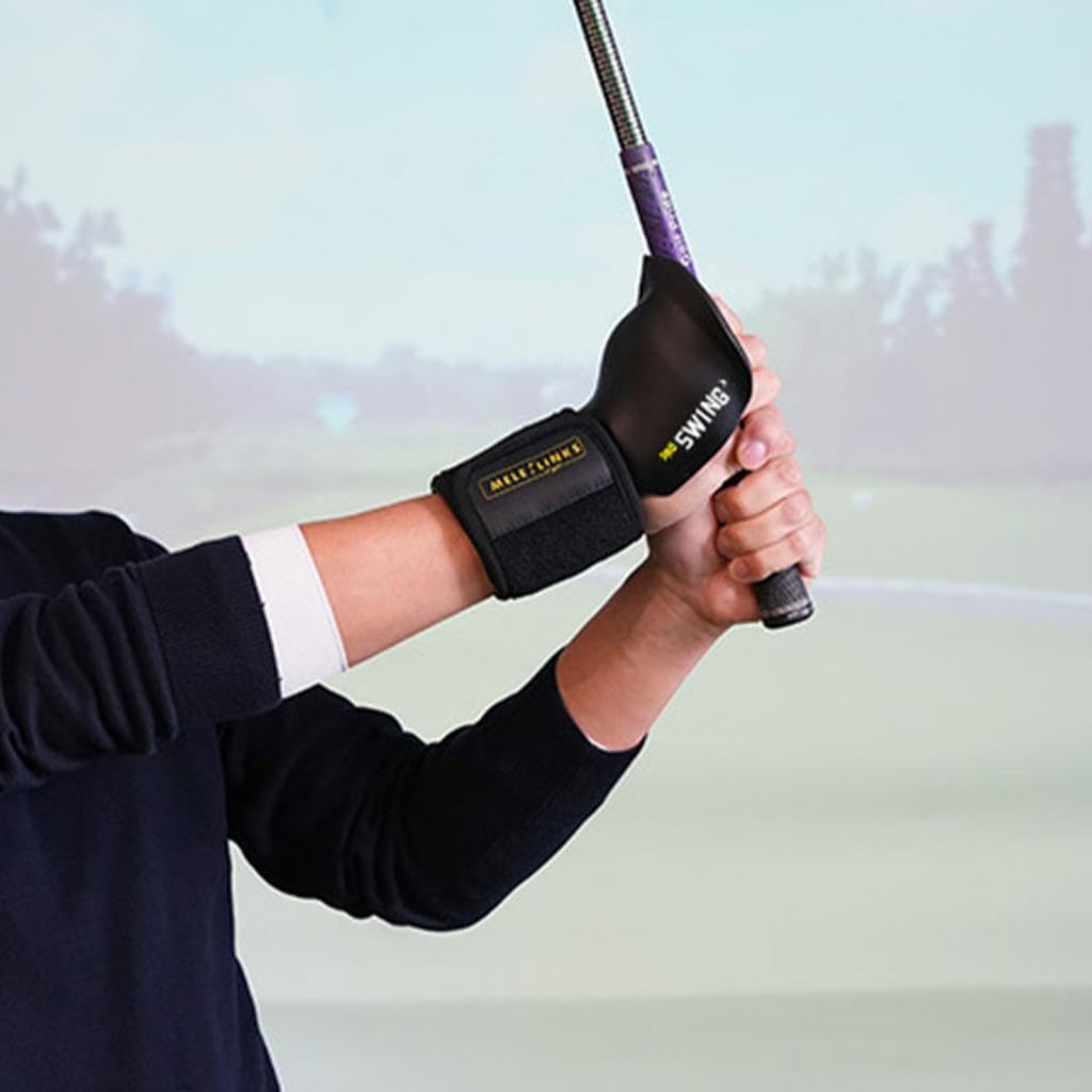 La muñequera de Golf Proporciona el Soporte Necesario para la alineación del Swing con el Brazo para Principiantes y se Ajusta al tamaño de la muñeca para una Mejor