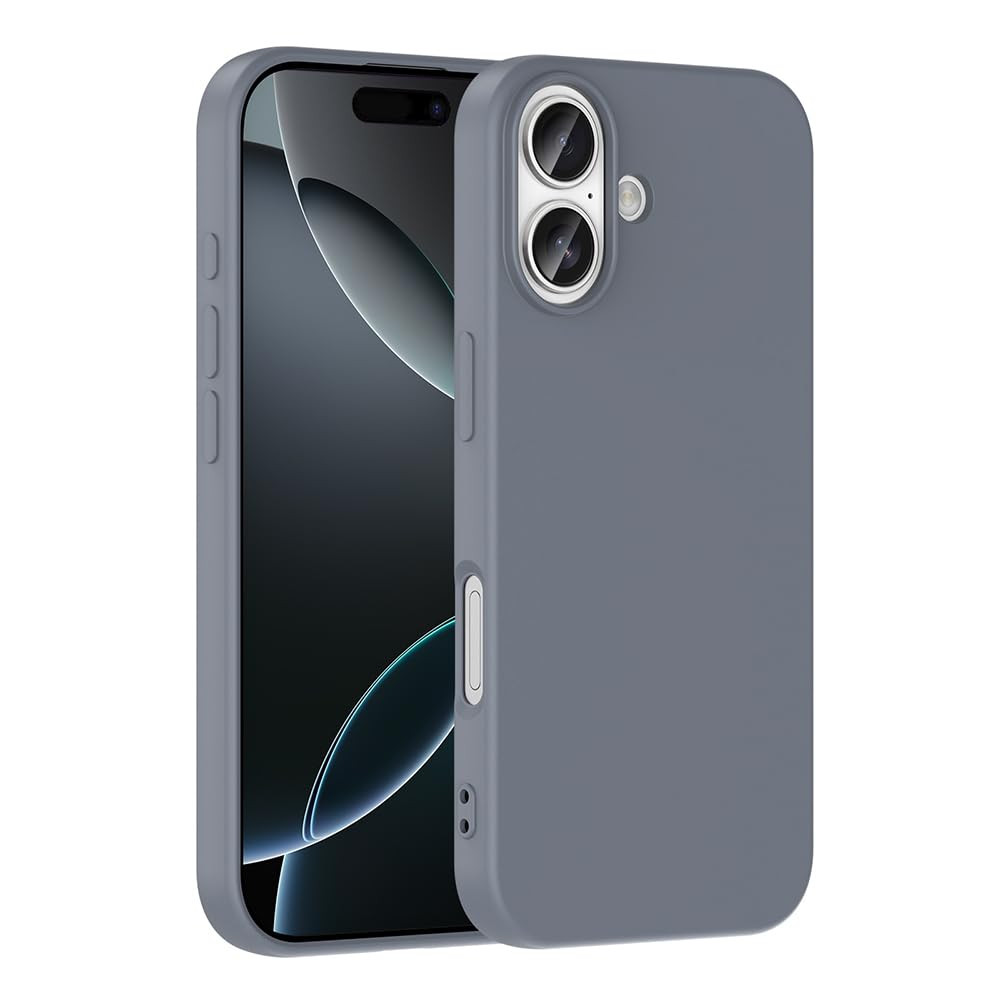 Zore Apple ile uyumlu iPhone 17 Kılıf Zore Mara Lansman Kapak Gri