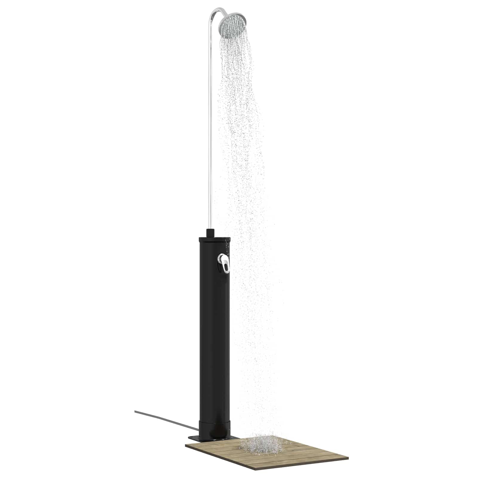 vidaXL Doccia Solare con Testa Doccia 20 l PVC, ABS, Lega di zinco
