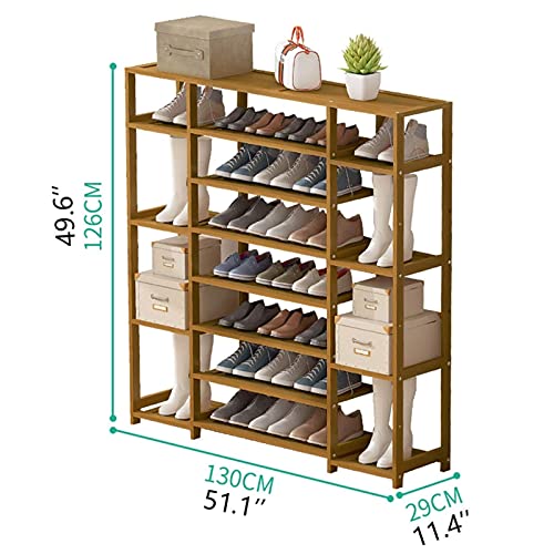 Support à chaussures pour placard de chambre en bois de bambou solide