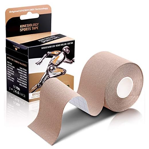 Kinesiology Tape - Athletic Sports Lifting Tape for Pain Relief, Muscle and Joint Support, Workout Recovery, Achilles, Back, Knee, Shoulder, Ankle, Wrist, Foot, Elbow, Arm, Physical Therapy Equipment