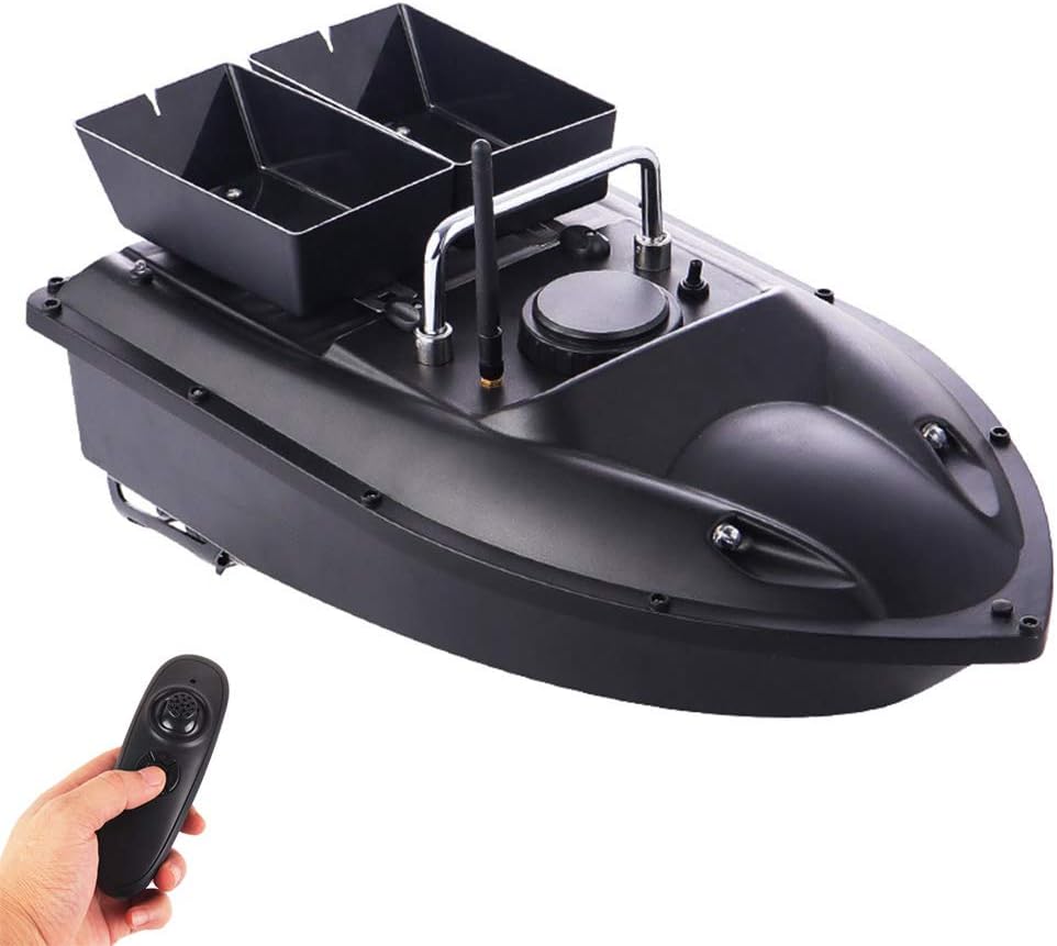 HXZB Smart Fishing Bait Boat, Dual Motor 500M Range Remote Control Fishing Feeder Toy RC Fishing Boats Fish Finder Ship Speedboat