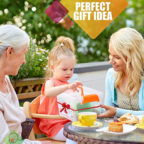 Counting Bears With Matching/Sorting Cups, 4 Dice ,Tweezers And An Activity E-Book. For Toddlers And Early Childhood Education. 71 Pc Game Set In Pastel Colors. #TOP6