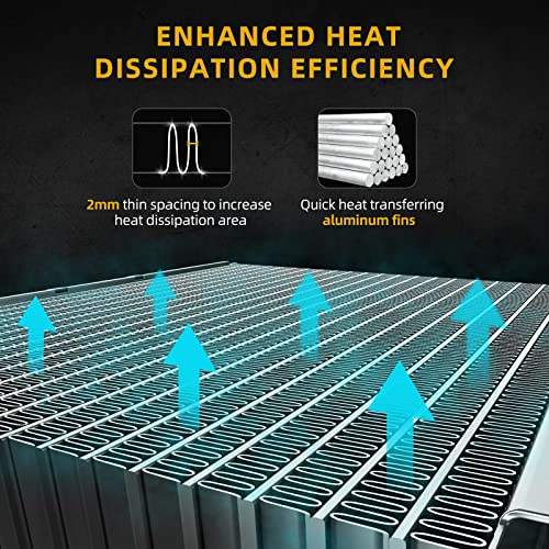 Image of DWVO 34 Inch Core Radiator Compatible with Chevy Silverado Suburban Tahoe Cadillac Avalanche Escalade GMC Yukon Sierra Hummer H2 4.3L 4.8L 5.3L 6.0L 6.2L DWRD1004