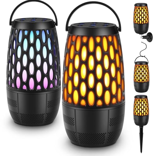 Outdoor Speakers with Lights, Mens Gifts for Birthday,Waterproof Portable Bluetooth Speaker,HD...