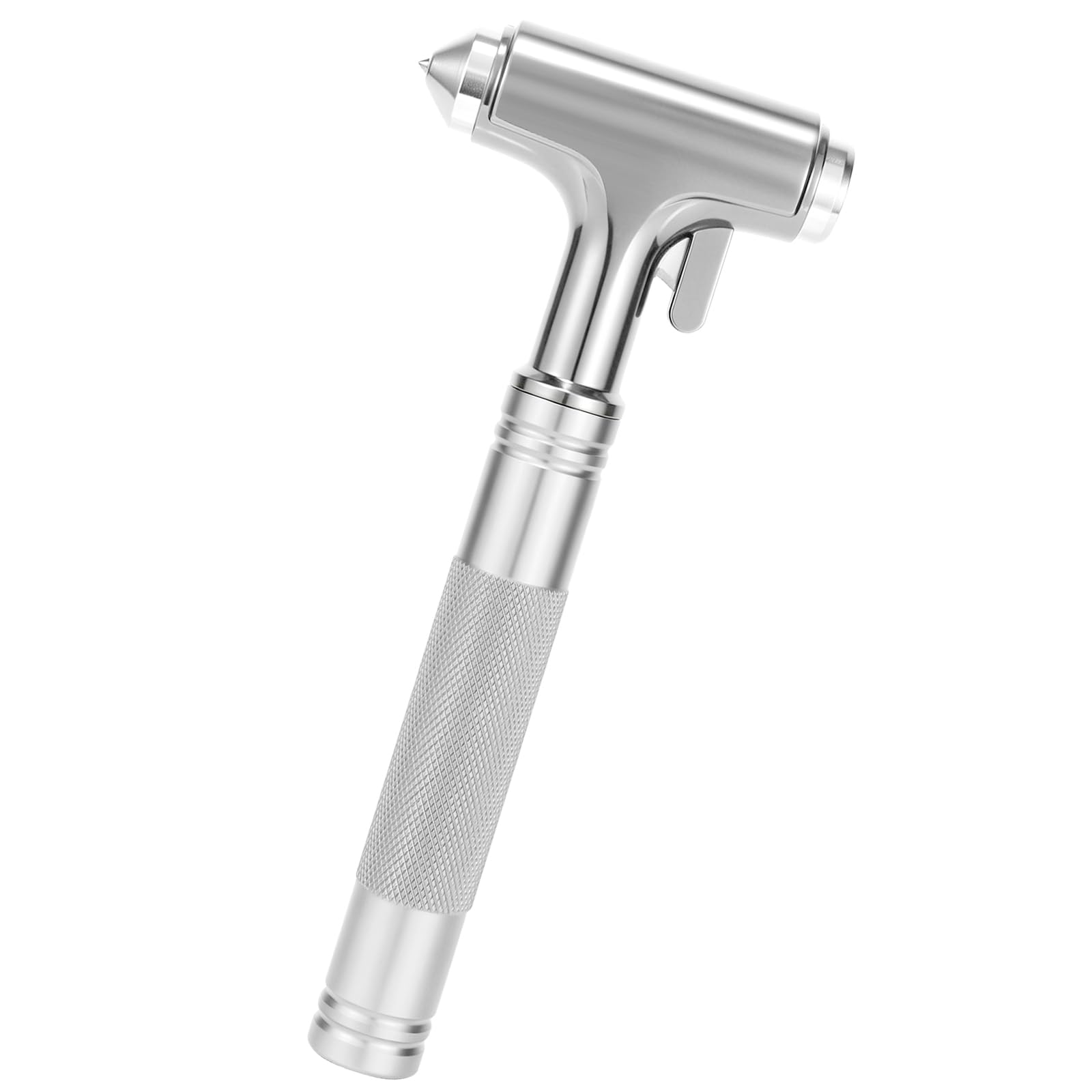 Window Breaker, Car Emergency Escape Hammer with Seat Belt Cutter, Car Safety Hammer, Car Glass Breaker for Vehicle, Office, Home (Silver)