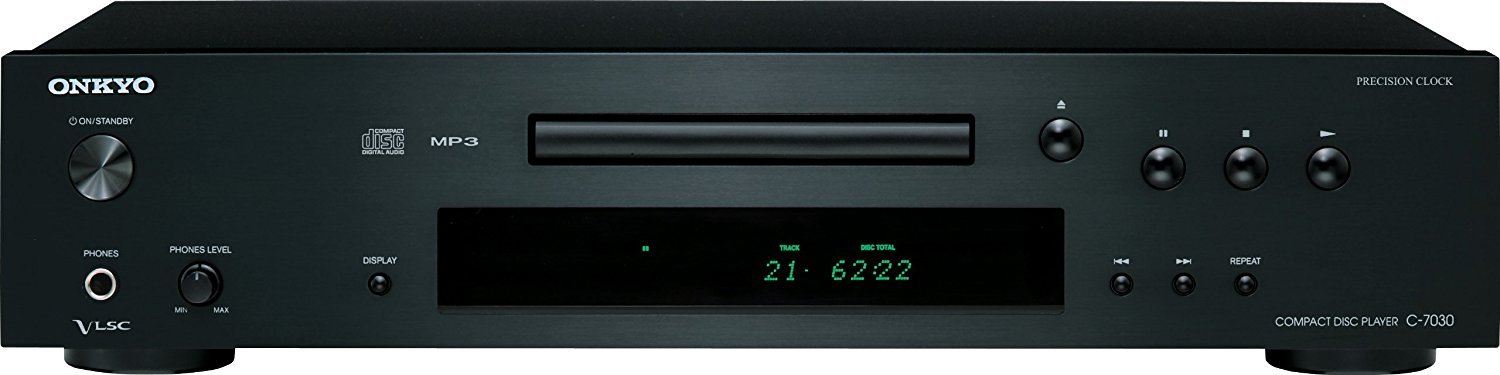 Reproductor de discos compactos Onkyo C-7030 (negro) (reacondicionado certificado)