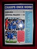 Chelsea 1 Crystal Palace 0 - Chelsea champions 2015 - framed print