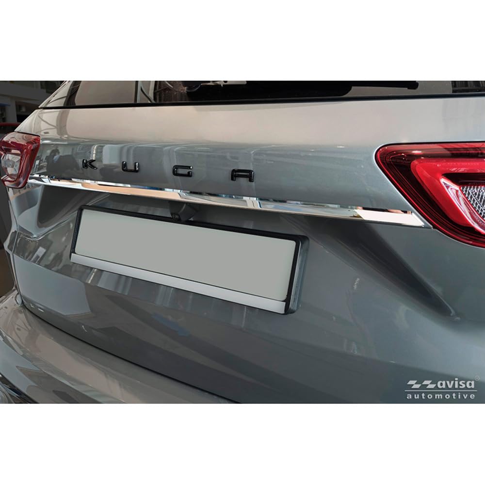 Avisa Chrome Stainless Steel Tailgate Trim compatible with Ford Kuga III 2019-2024 & Facelift 2024-