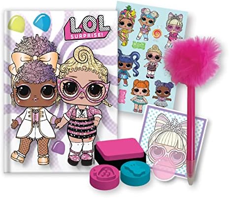 LOL Surprise Journal Diary Set for Children with Stickers and Stamps included for Creative Writing