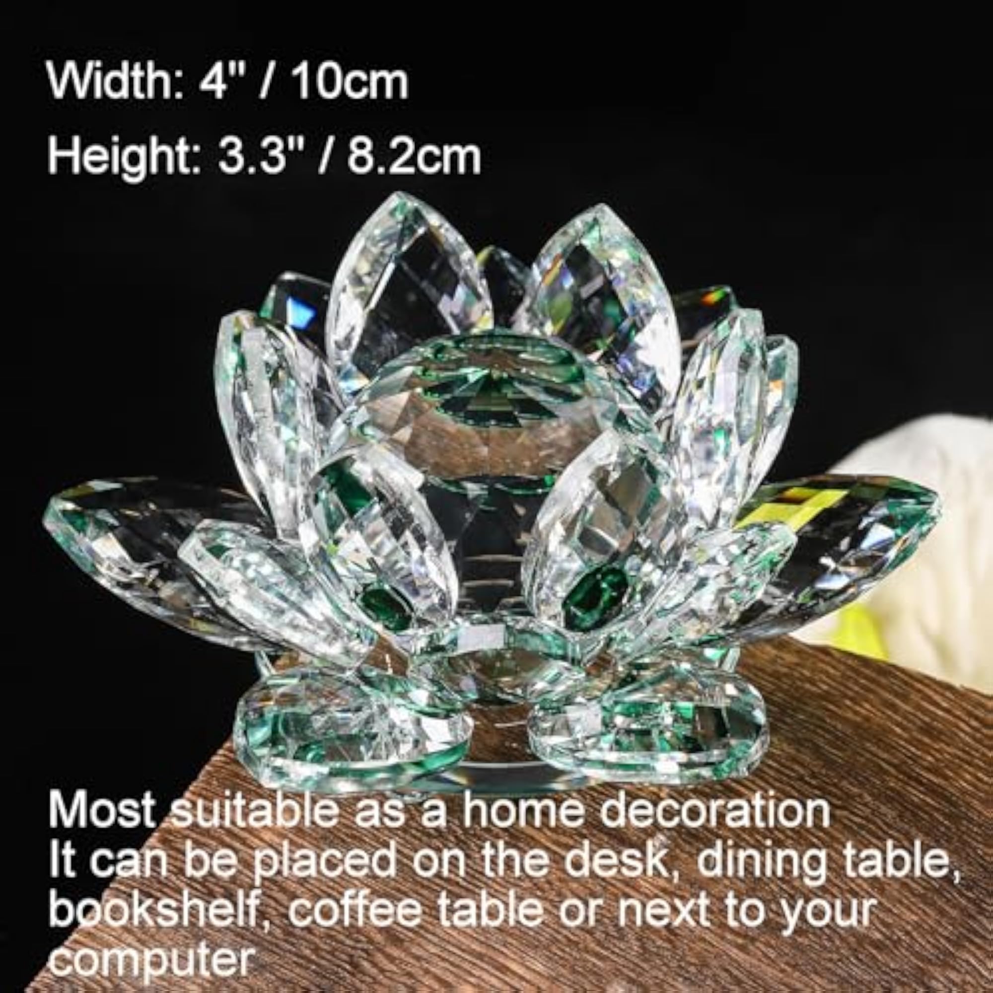 Crystal Lotus Flower Sun Catcher Ornament