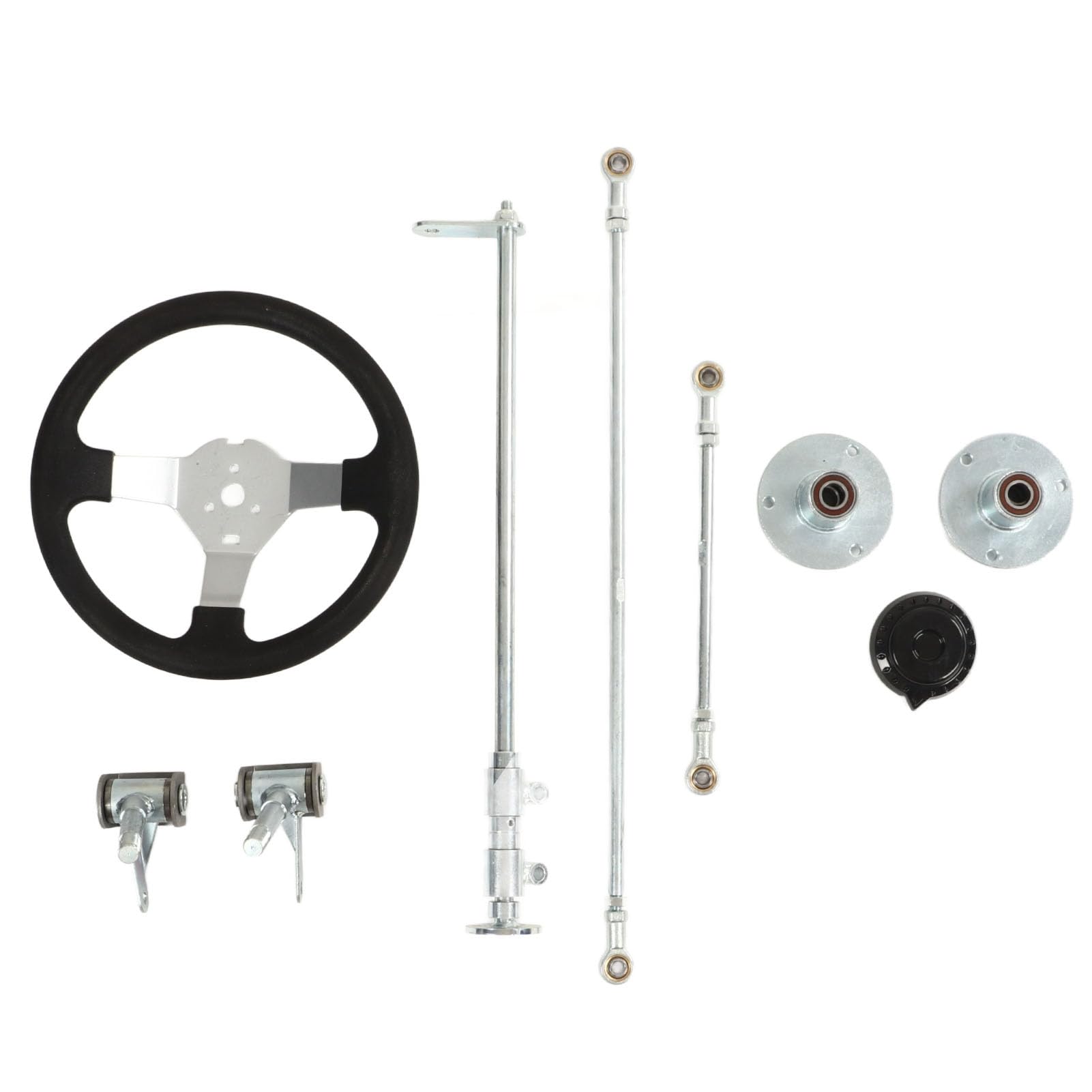 Professionelles Go-Kart-Lenkrad-Set, 300 Mm, Enge Gelenke, Empfindliche Lenkung für 100, 125, 140, 150, Go-Kart, Quad, Metall