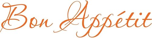 Miniatura 4 de Klein_Kreations Bon Appetit - Vinilo decorativo para pared, color rojo oscuro