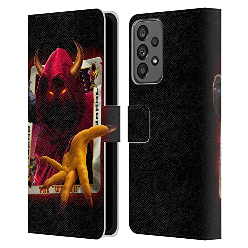 Head Case Designs Officially Licensed Tom Wood Wraith Joker Card Nightmare Leather Book Wallet Case Cover Compatible with Samsung Galaxy A73 5G (2022)