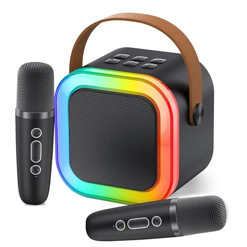 Amazon | カラオケセット Bluetoothマイク 2本 Mini カラオケセット