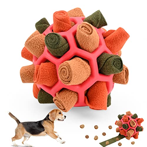 Sniffing Ball per Cani, Tappetino Snuffle Interattivo, Gioco Sfera Puzzle, Tappeto Olfattivo Nascondi Cibo, Addestramento per Cani di Piccola e Media Taglia