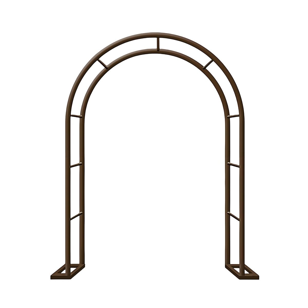Arco de jardín, Robusto Arco de jardín de Metal - Enrejado de Acero para Exteriores para Plantas trepadoras y Rosales, Ele Wedding Pera Trellis, Bronce, 71 x 87 Pulgadas fies