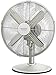 Cecotec ForceSilence 570 SteelDesk Ventilatore da tavolo. 4 pale, oscillante, 3 velocità, motore in rame, finitura metallica, 45 W,Metallico,soprammobile