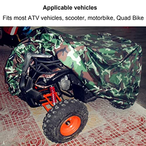 Wsah Universal Heavy Atv Cover, 190T Oxford Waterproof Materia, Anti-Uv Ripstop Beach Camouflage Vehicle Outdoor Protection Dustproof Atc Cover,Xxl #TOP2