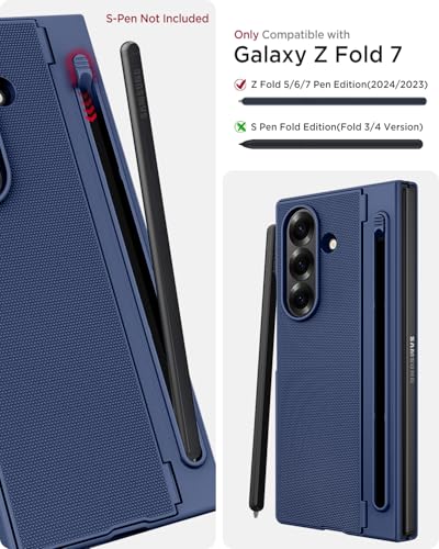 Coque Galaxy Z Fold 7 anti-rayures avec support stylet et verre intégré - 2