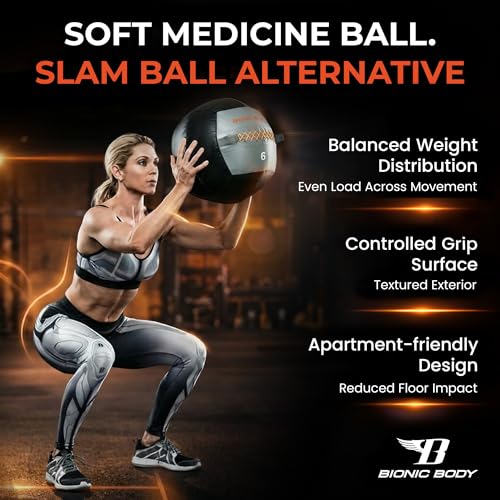 BIONIC BODY Soft Medicine Ball for Exercise, 13 Inch Diameter by BIONIC BODY - Used condition - Image 6