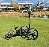 Type: Electric Astek Remote Controlled Silver Electric Golf Bag Cart Trolley with Seat