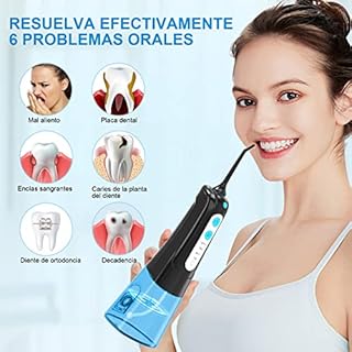 SURFOU Idropulsore Dentale Portatile Oral Idrogetto per Pulizia Denti, Professionale Elettrico Water Flosser Irrigatore Orale Doccia con Pulitore Getto Acqua, Idropulsore da Viaggio Idropulitore