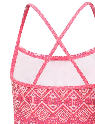 Image of PHIBEE Girls' Tankini Summer Rash Guard Bathing Suits Two Piece Cross Straps Swimsuit with Shorts 2-14 Years