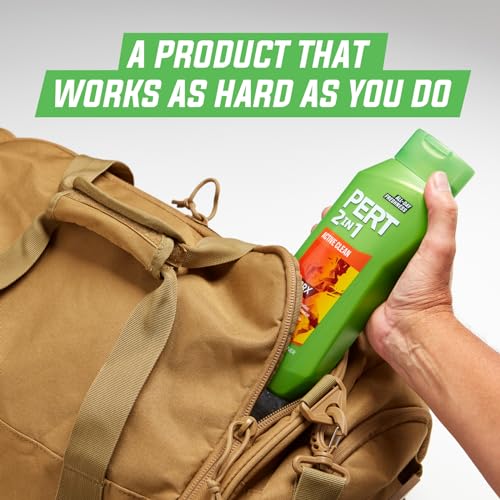 Pert Shampoo e condicionador Active Clean 2 em 1 unissex - xampu e condicionador de 382 g